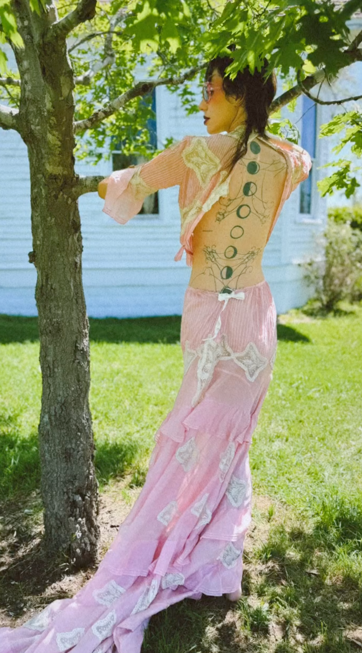 "the Picnic at Hanging Rock Dress" Authentic Edwardian Belle Epoque Bodice and Skirt Unusual Palest of Pink