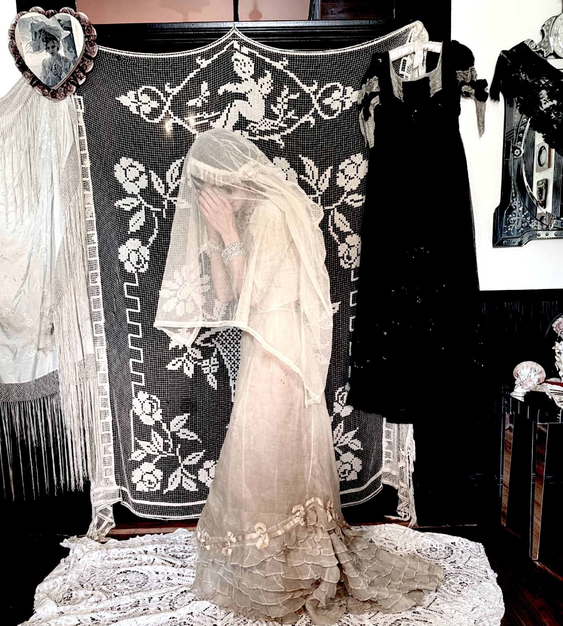 Ghost Skirt 1870's As-Is for Study Display or Costume