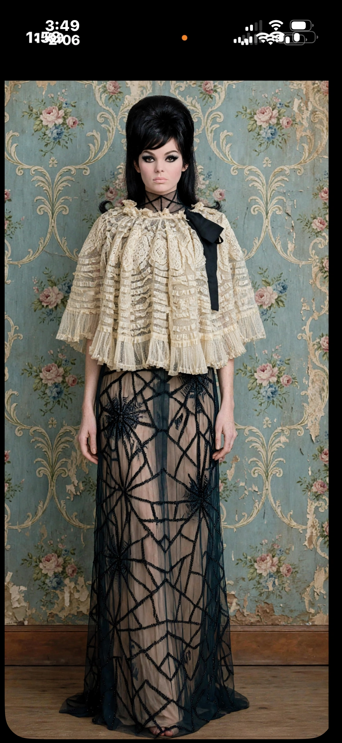 Boudoir Queen Custom Cape pure Edwardian lace