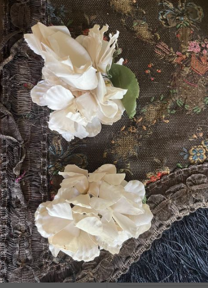 Medium Clusters of  Hydrangeas Vintage Flower set of Two