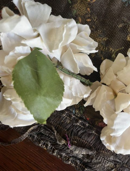 Medium Clusters of  Hydrangeas Vintage Flower set of Two