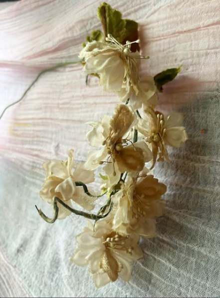 From the show worn with Peach Cape Floral Dogwood? Antique Flowers 1920's