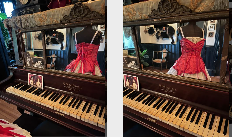 SOLD The Crimson Petal and The White Deconstructed Red Silken Corset adjustable Bustier with ties in the back