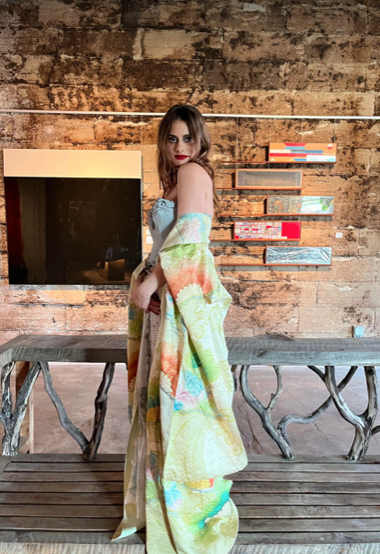 Authentic Vintage Green Gardens Kimono