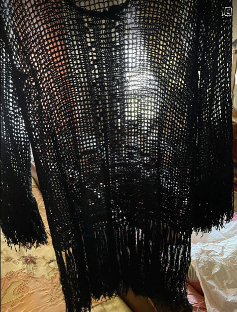 SOLD 1920's Authentic Crochet Macrame Fringe Top/Dress Antique