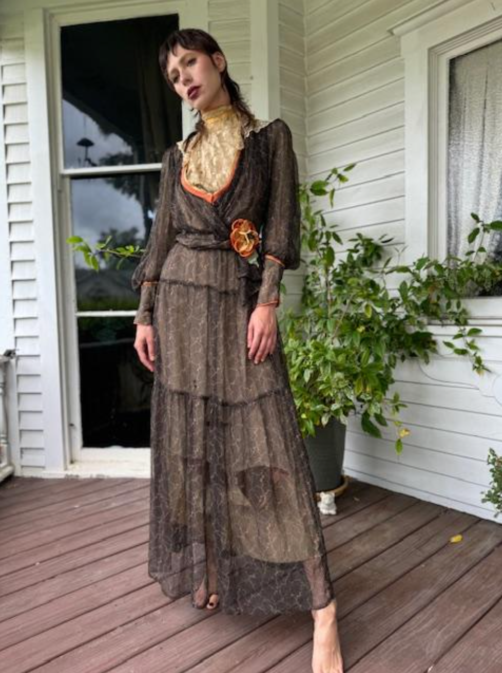 Hollywood Babylon Apparition Dress Authentic Edwardian