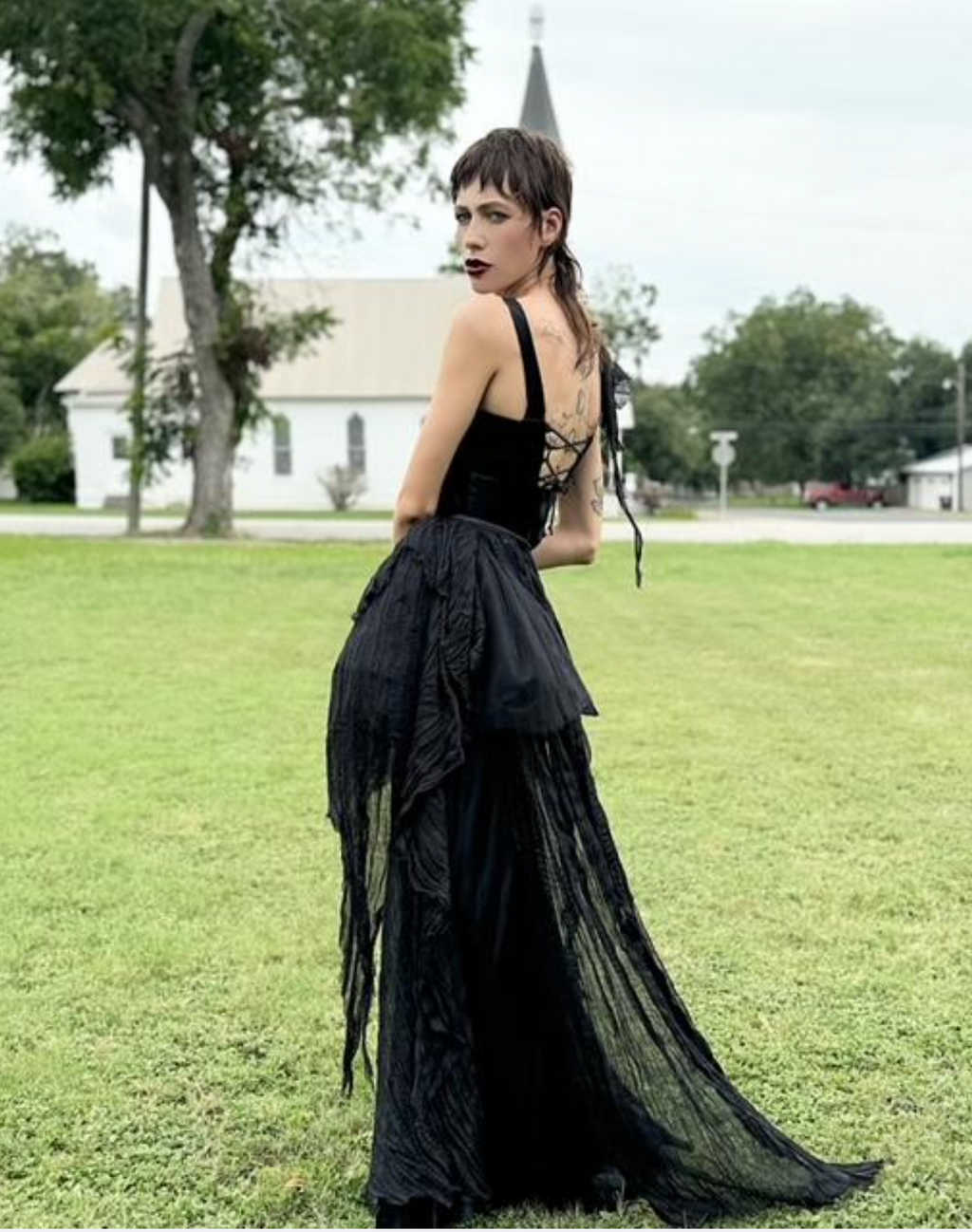 SOLD Also Available at Feathers Austin Boudoir Queen Couture Sculpted Evening Gown Stunning