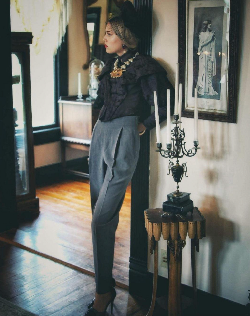 Romeo Gigli High Authentic 1980s Waisted Trousers Pencil Paints Couture