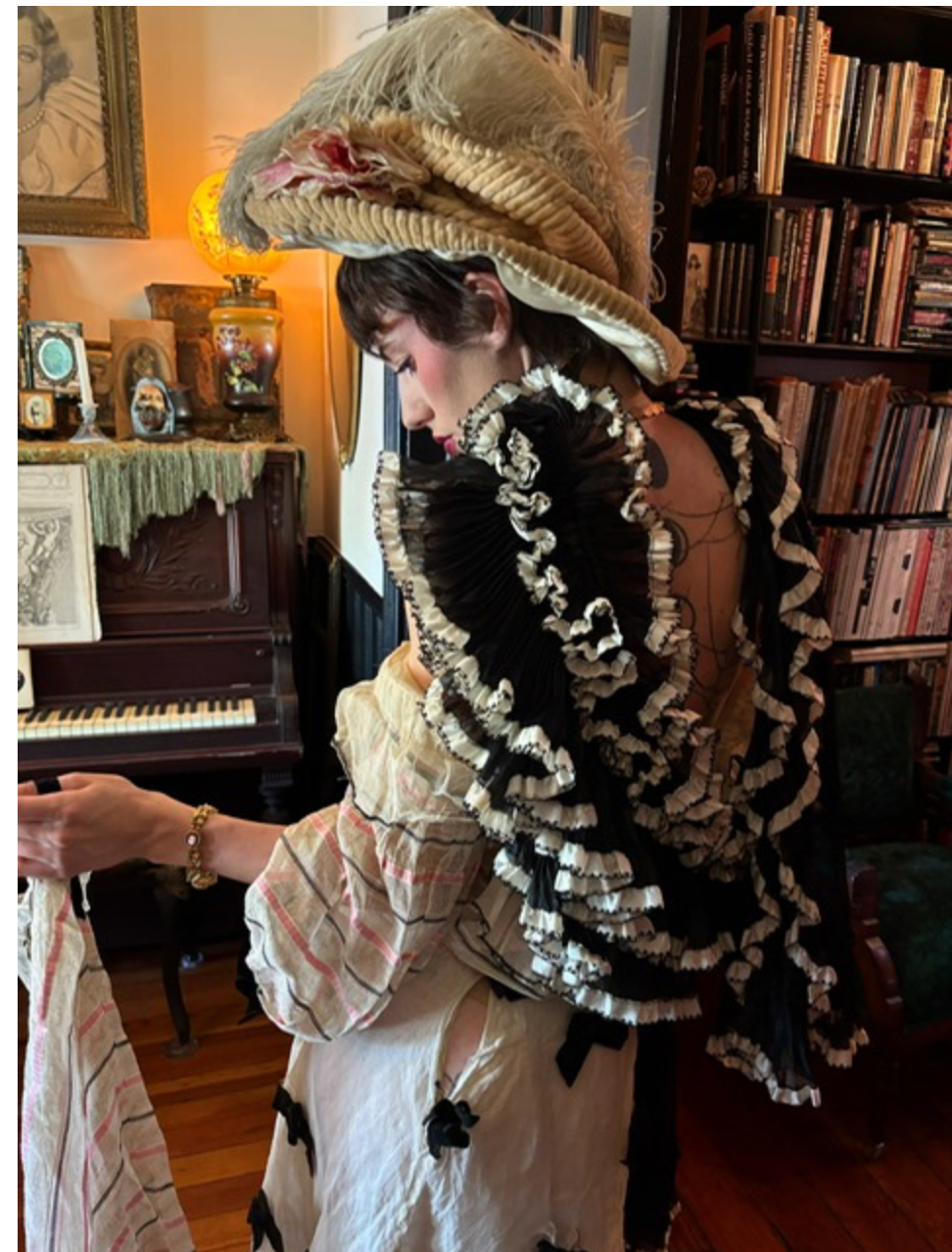 Authentic 1910s Gibson Girl Platter Hat