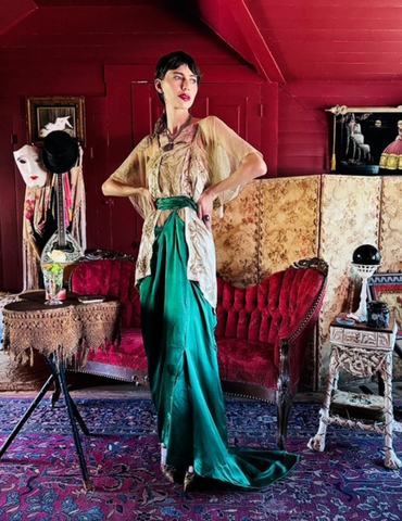 Jack: "Where to, Miss?" Rose: "To the stars." Titanic Dress with encrusted stones