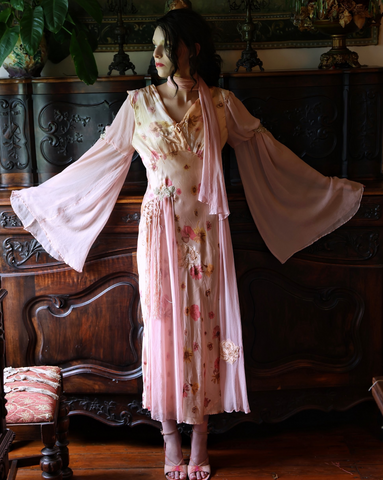 Rhapsody in Pink Boudoir Queen Floral Slip Dress