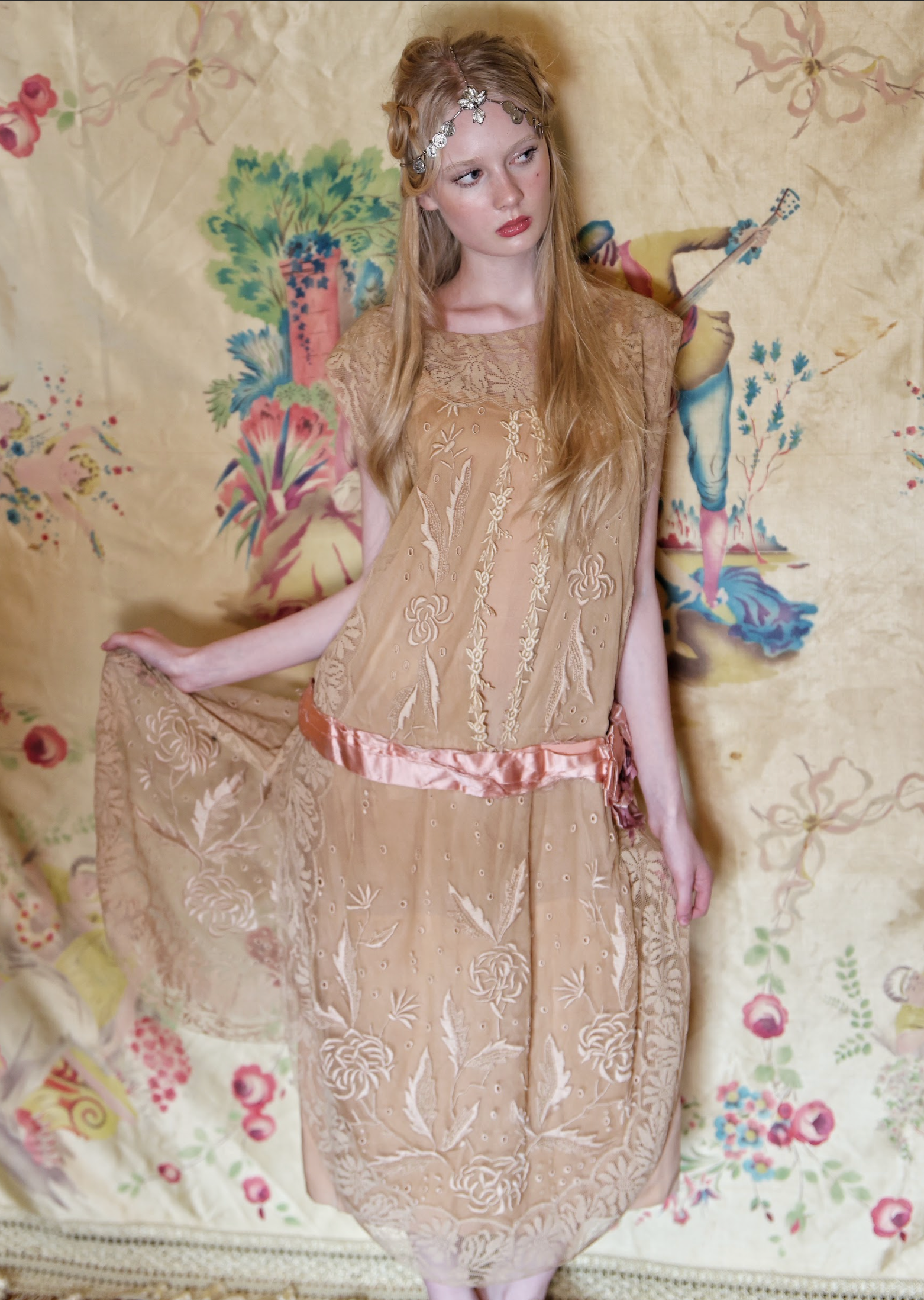 SOLD PRE-SALE Stunningly Beautiful Edwardian Antique Lace Dress Size M/L