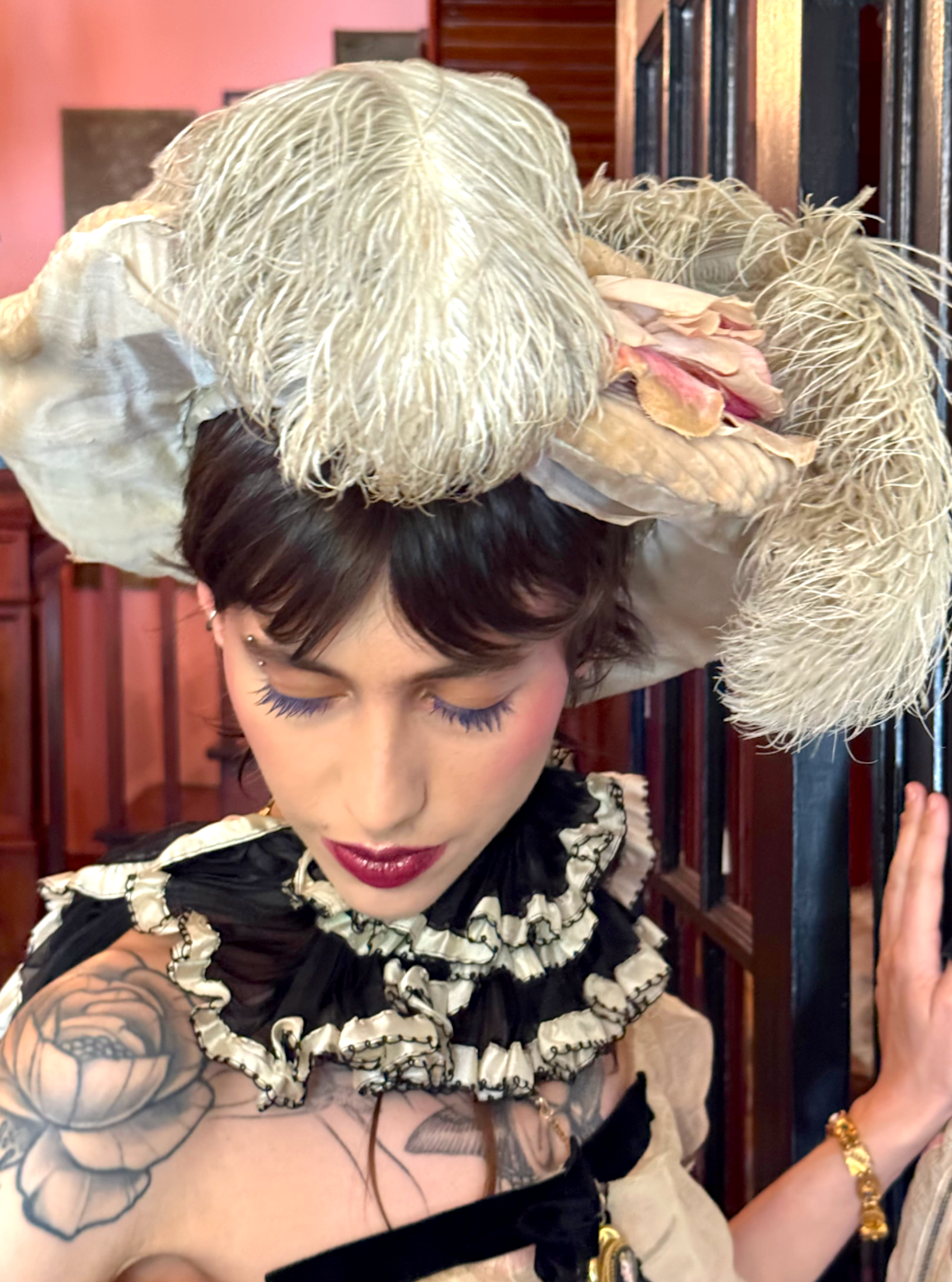 Authentic Gibson Girl Platter Hat