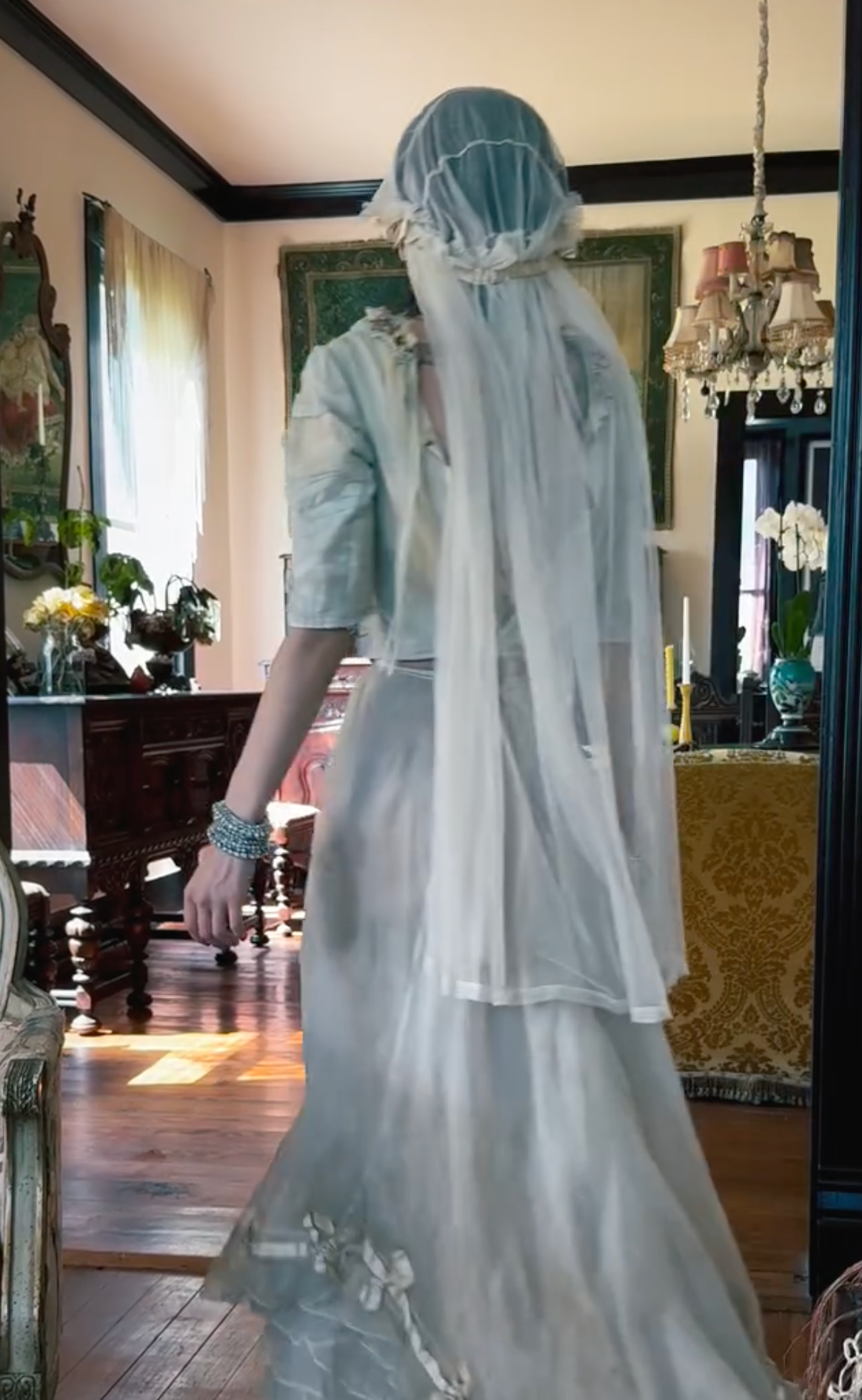 1920's Bridal Veil used in many Boudoir Queen Shoots