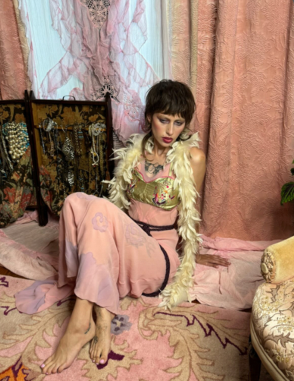 1920's Feather Boa from England Nice! OLD