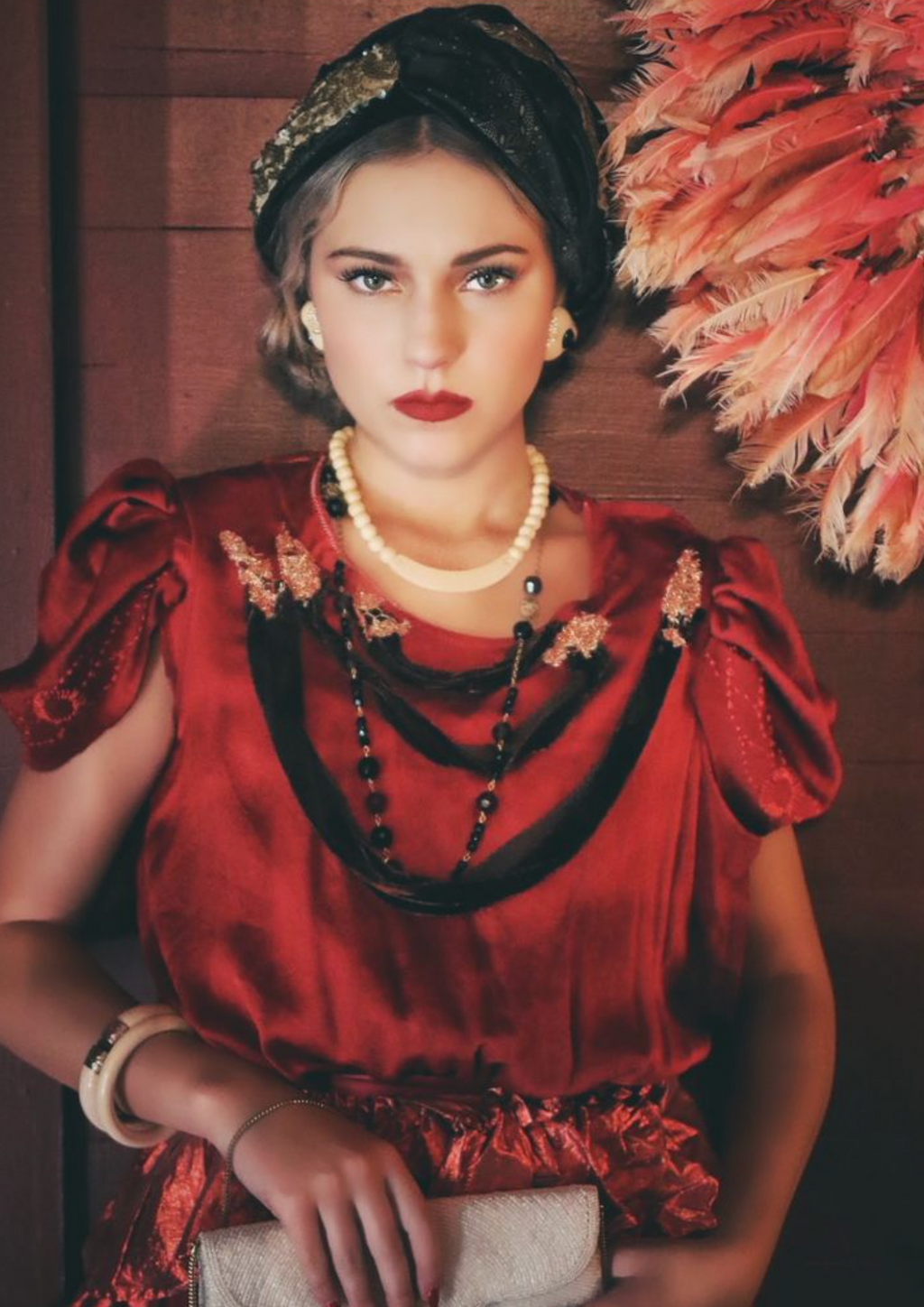 Boudoir Queen Custom Pill Box Turban hat