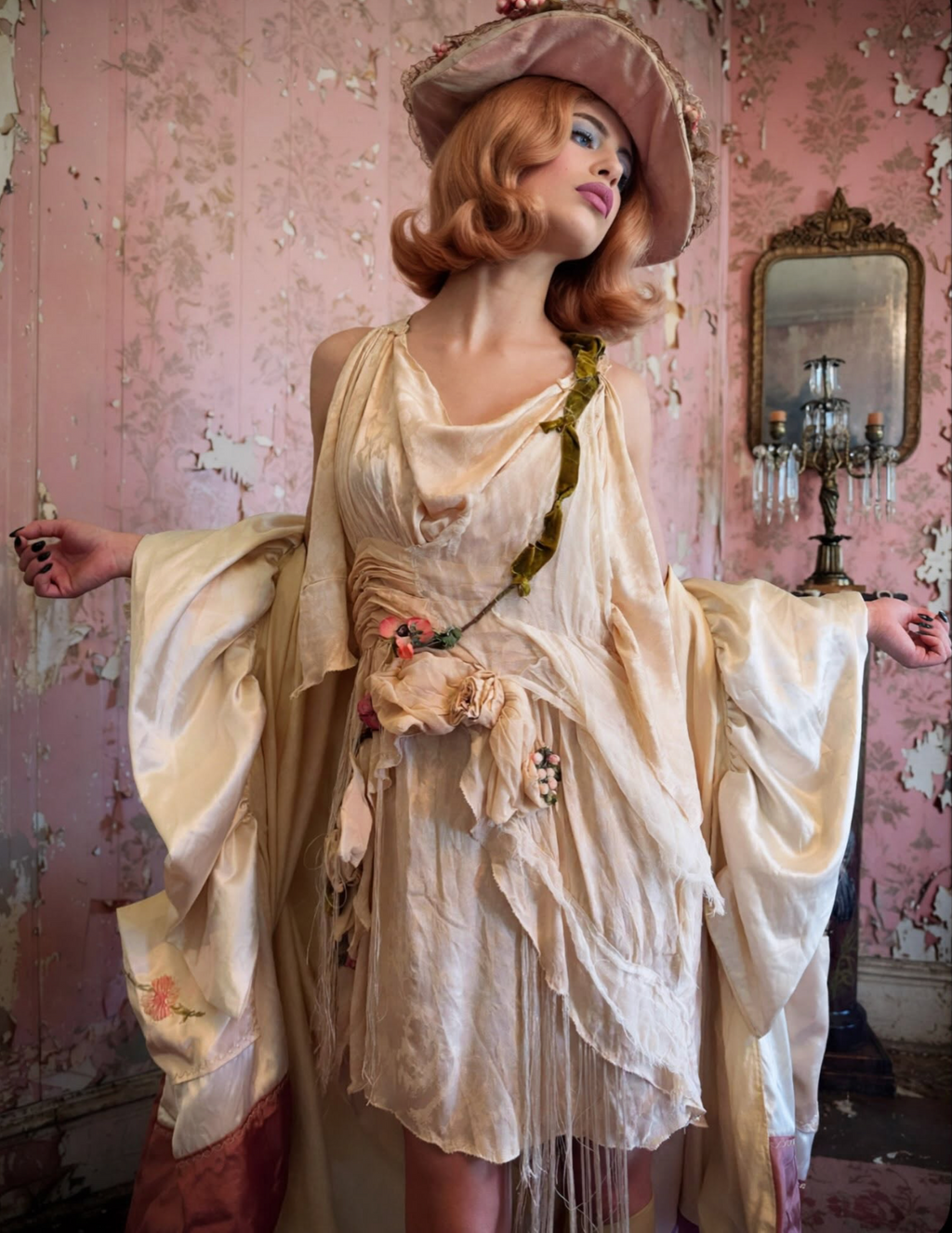 Euphoria Dress Rose and Vines Boudoir Queen Original Fits up to a 12