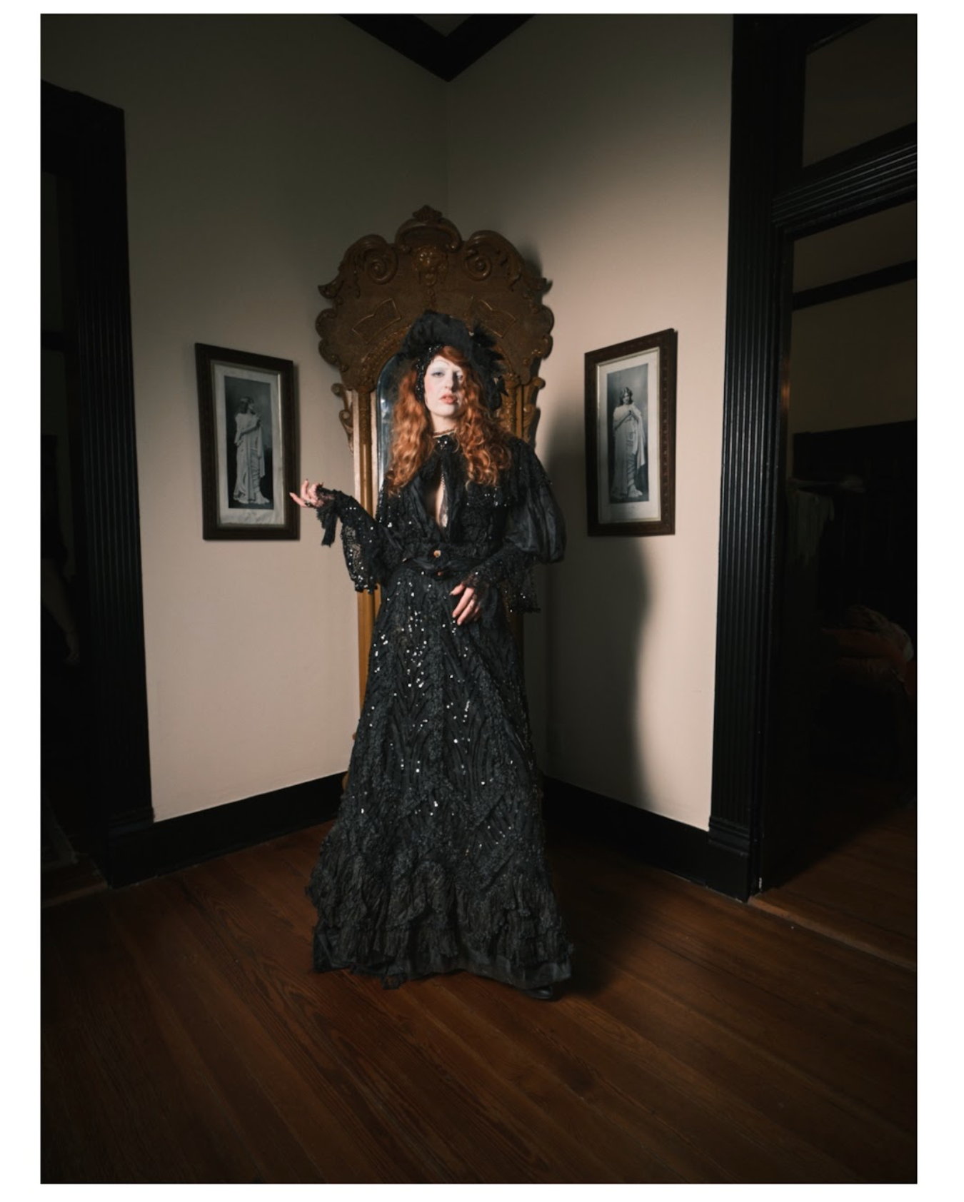 Grand Second Mourning Tissue Silk Dress rare