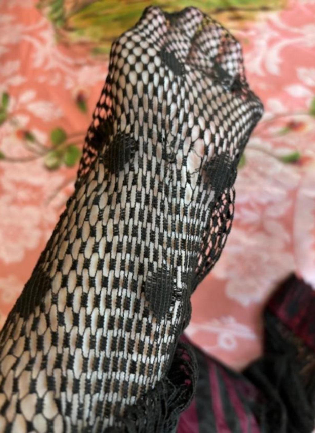 SOLD Saloon Girl Storyville Victorian Silk Striped Bodice Mesh Sleeves and Chest As Found Wearable