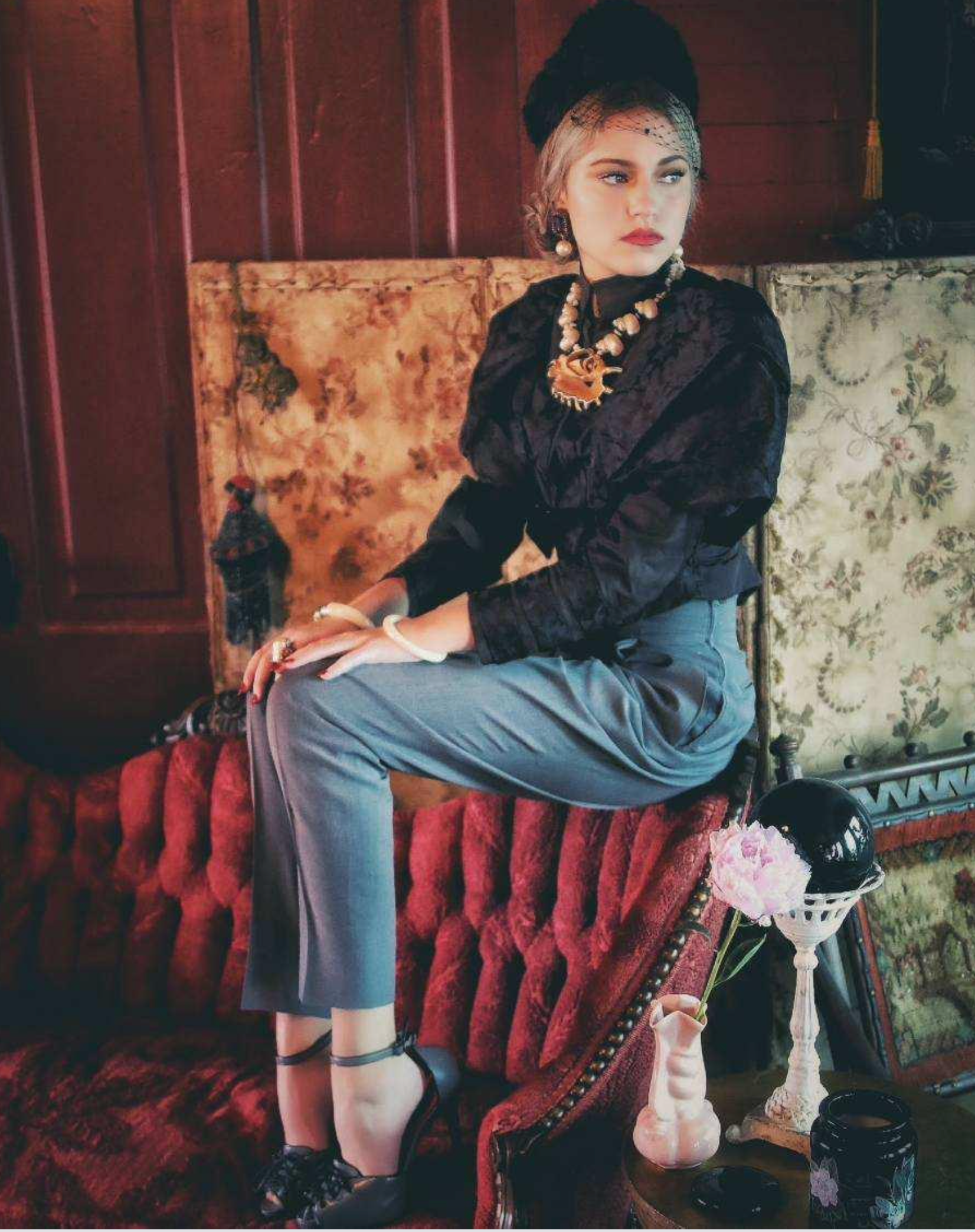 Romeo Gigli High Authentic 1980s Waisted Trousers Pencil Paints Couture