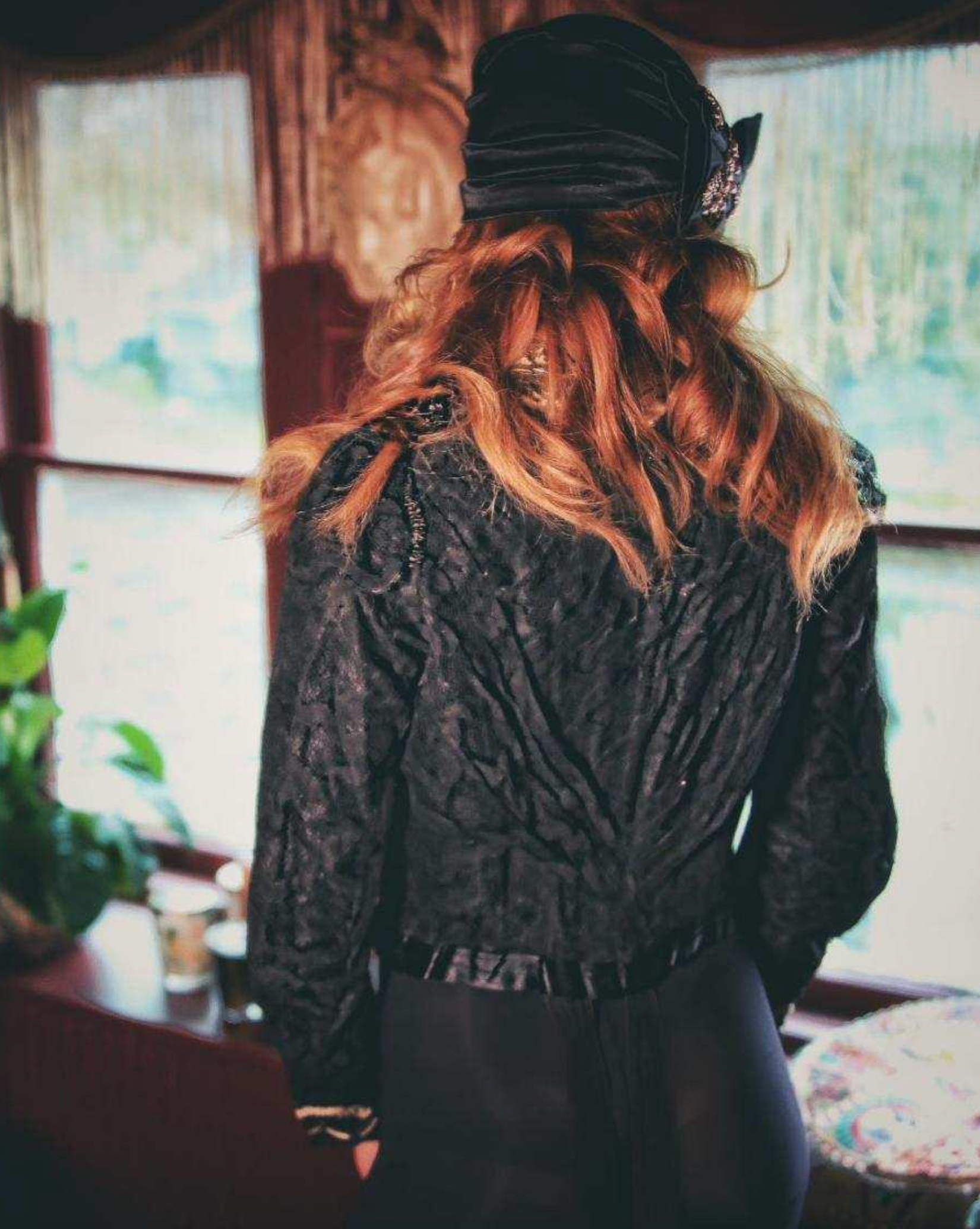 Authentic VIctorian Lace Bodice with loads of Jet Detail Layers of Black Lace