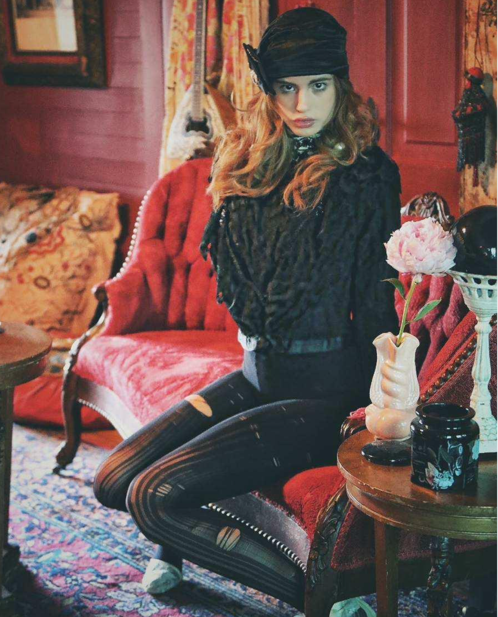 Authentic VIctorian Lace Bodice with loads of Jet Detail Layers of Black Lace