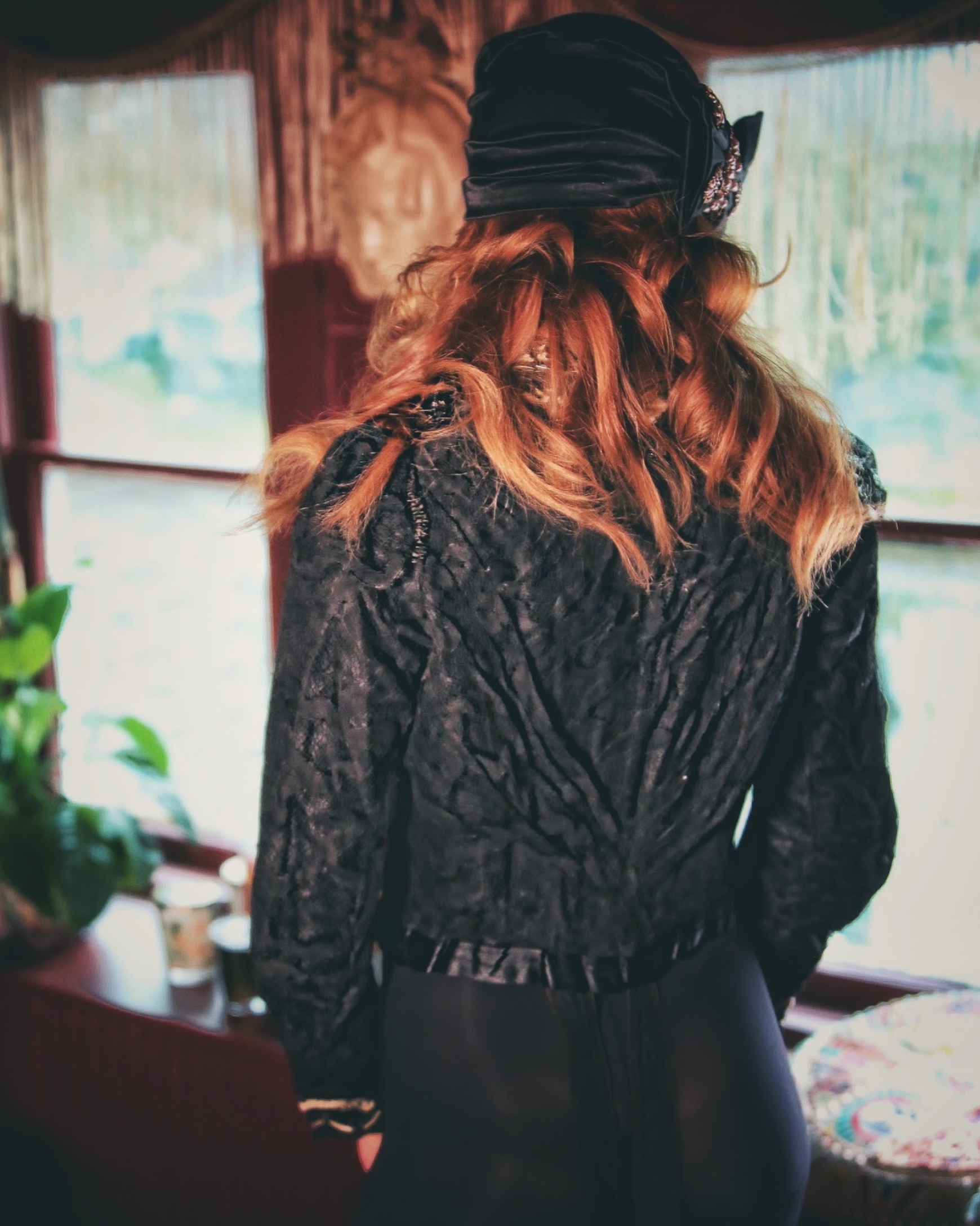 Authentic VIctorian Lace Bodice with loads of Jet Detail Layers of Black Lace