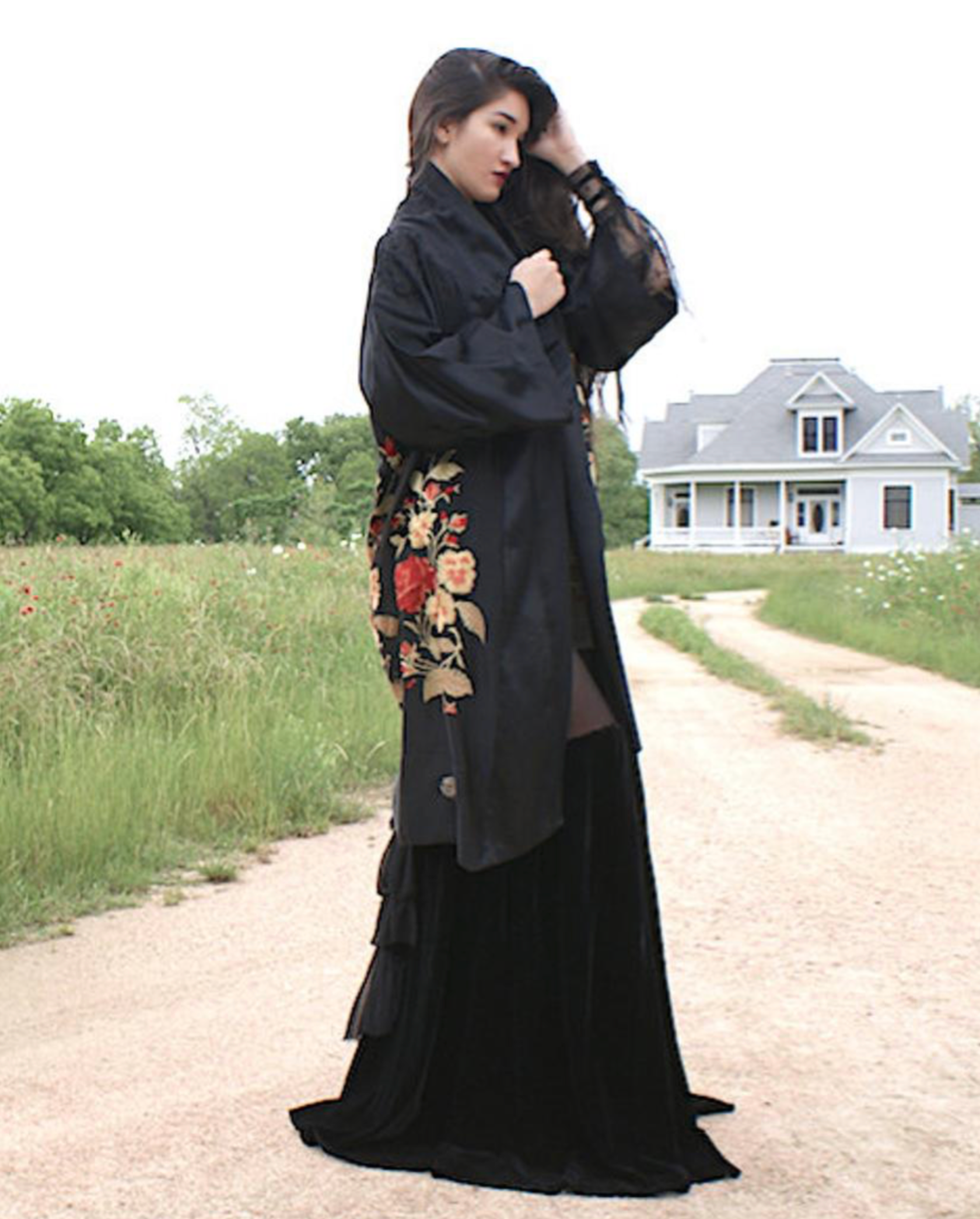 Stunning Authentic 1920's Antique Flapper Embroidered Robe Duster