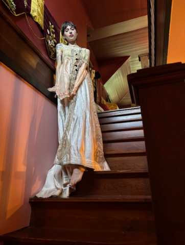Boudoir Queen Cami Tabard with Velvet silk and Lace