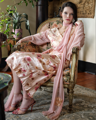 Rhapsody in Pink Boudoir Queen Floral Slip Dress