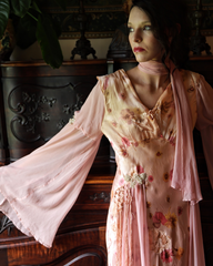 Rhapsody in Pink Boudoir Queen Floral Slip Dress