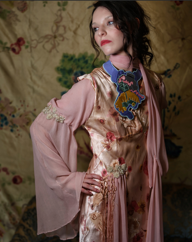 Rhapsody in Pink Boudoir Queen Floral Slip Dress