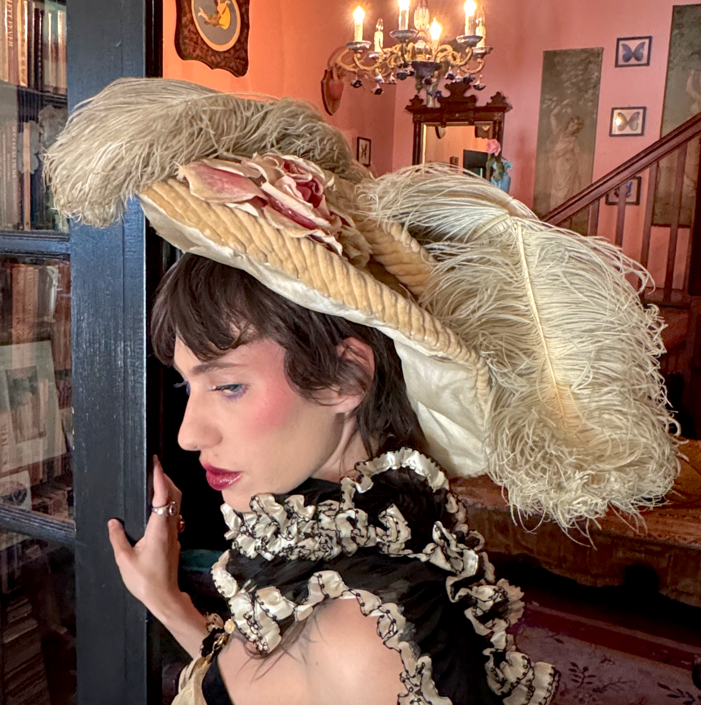 Authentic Gibson Girl Platter Hat