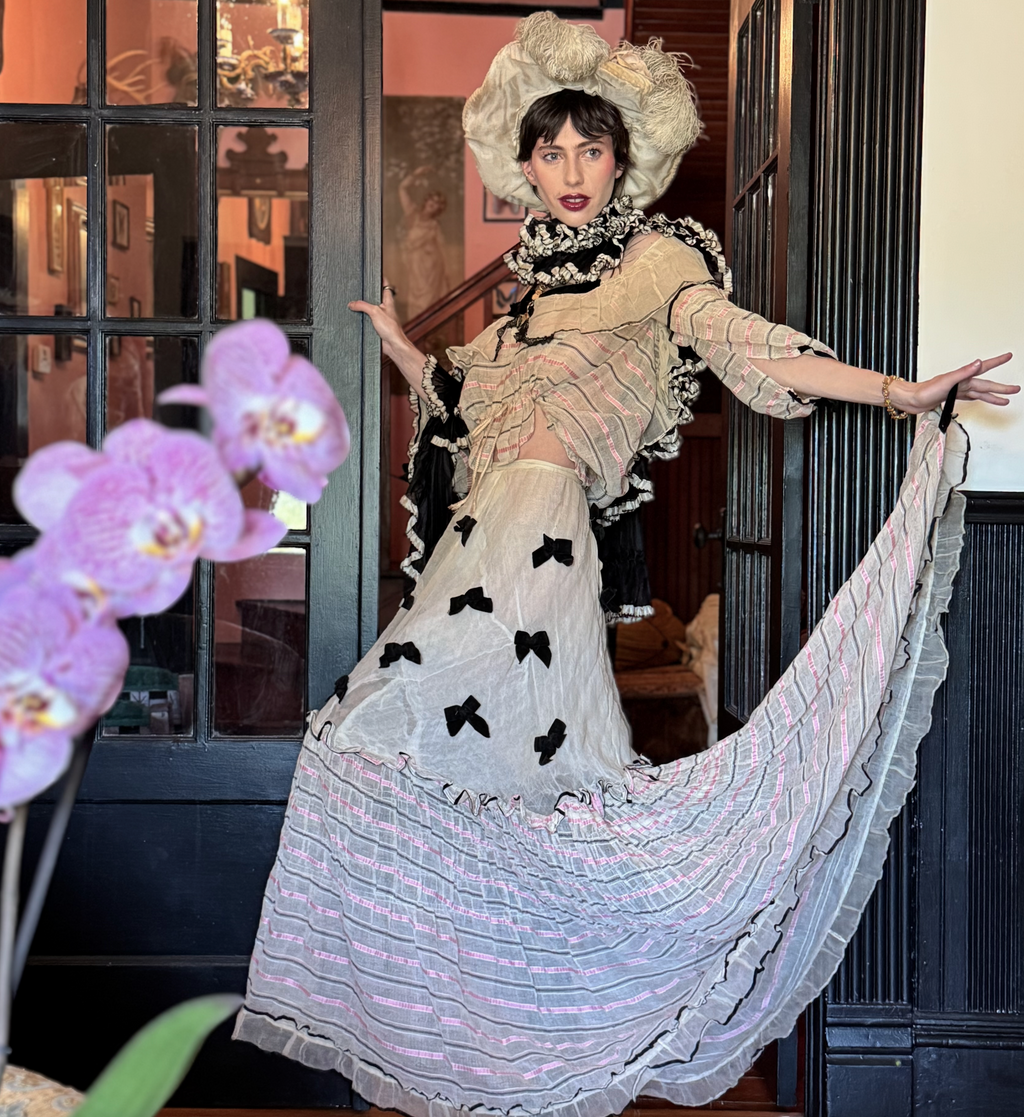 Authentic Gibson Girl Platter Hat