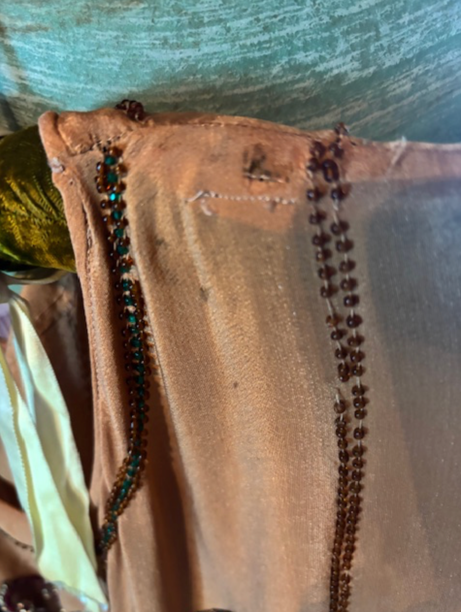 Authentic 1920's Arts and Crafts Beaded Tunic Dress