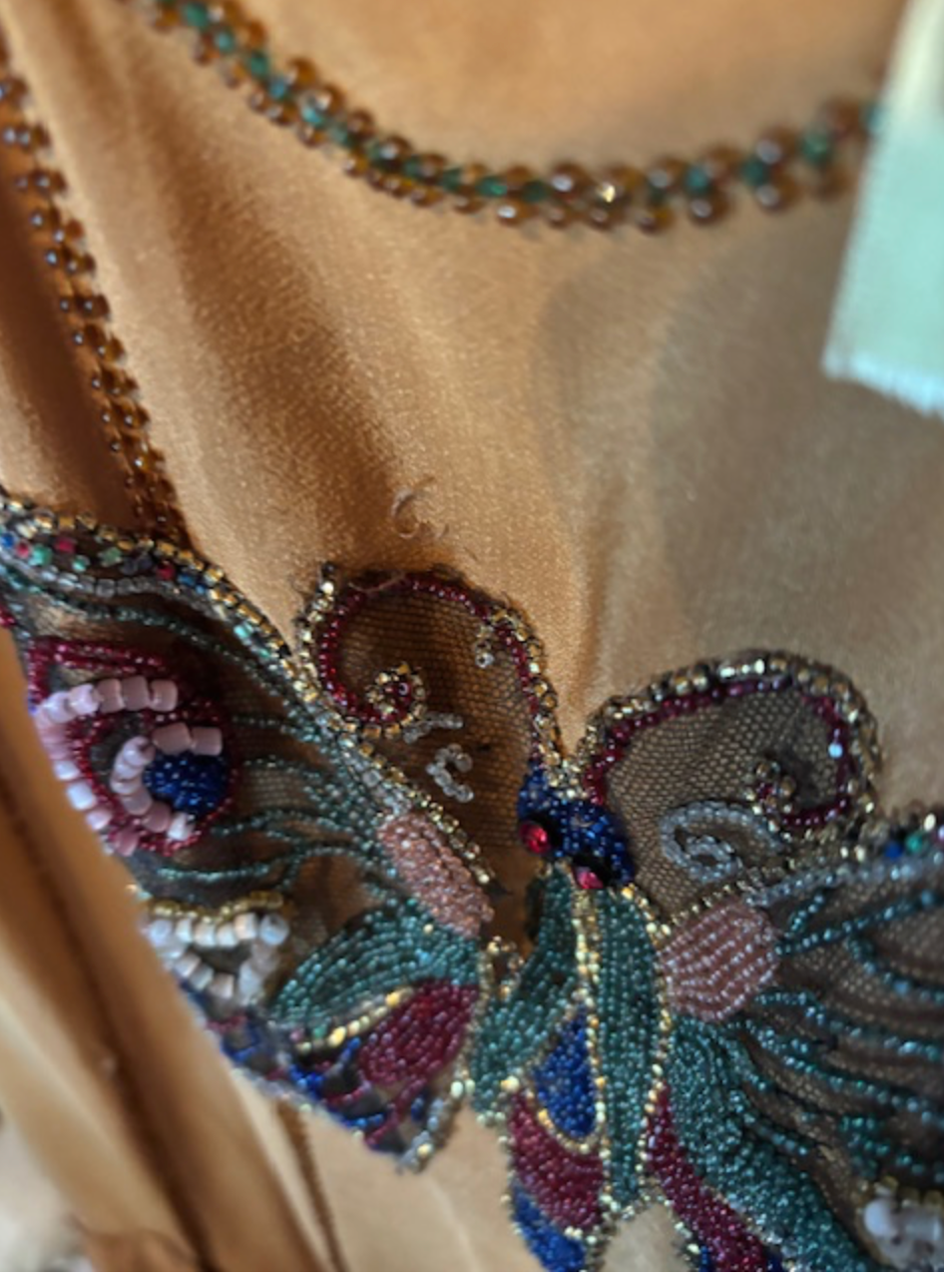 Authentic 1920's Arts and Crafts Beaded Tunic Dress