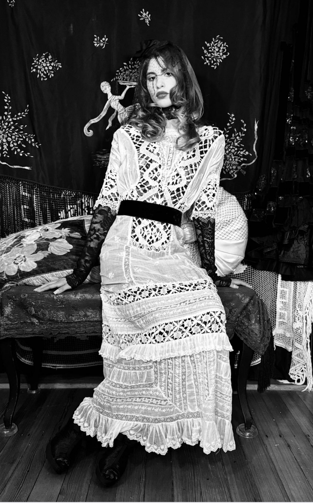 Tatted Edwardian Lawn Gown