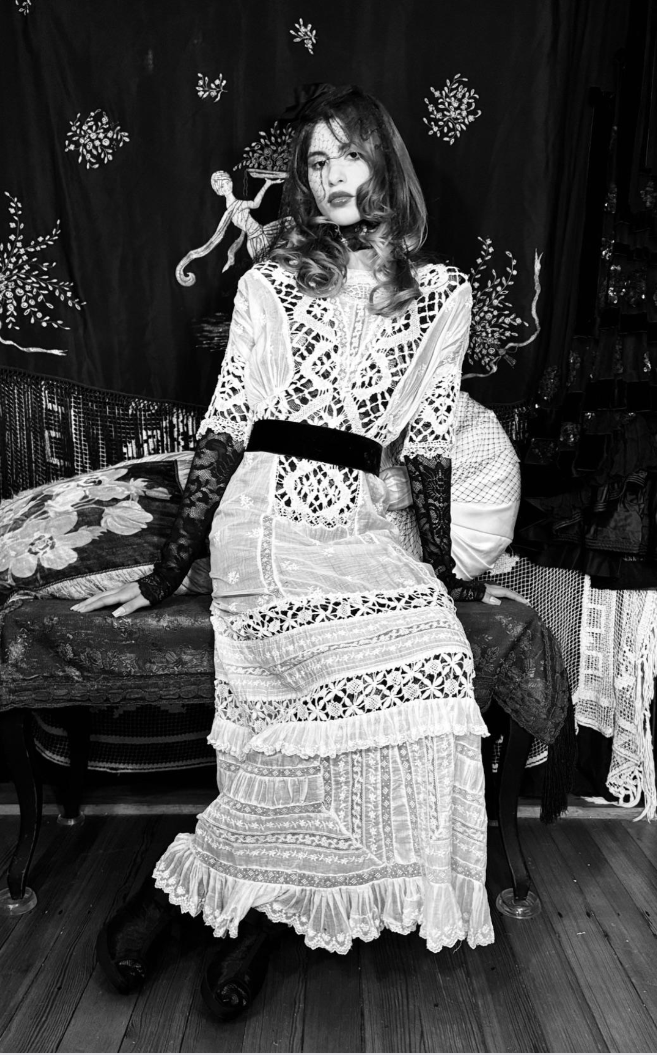 Tatted Edwardian Lawn Gown
