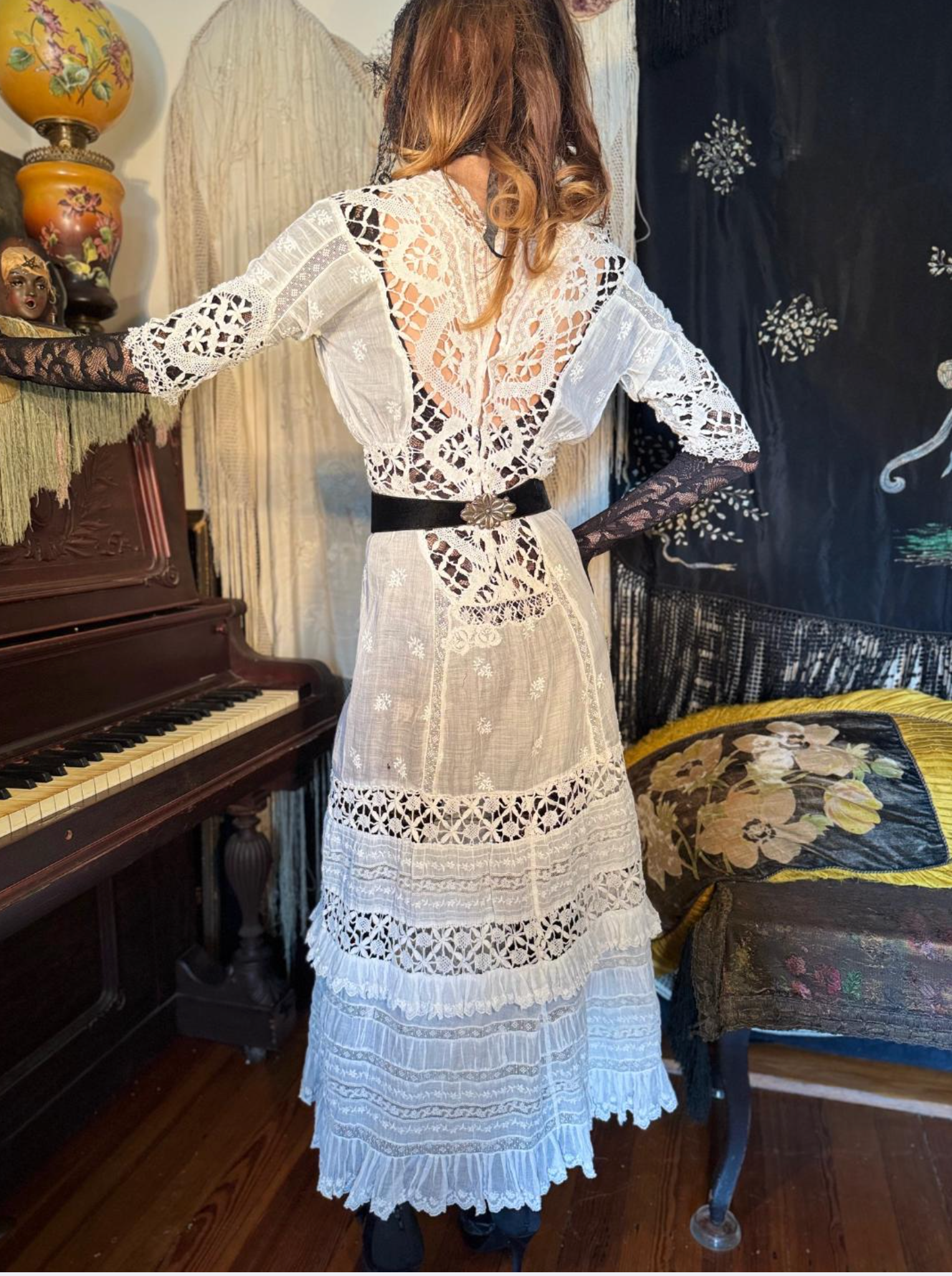 Tatted Edwardian Lawn Gown