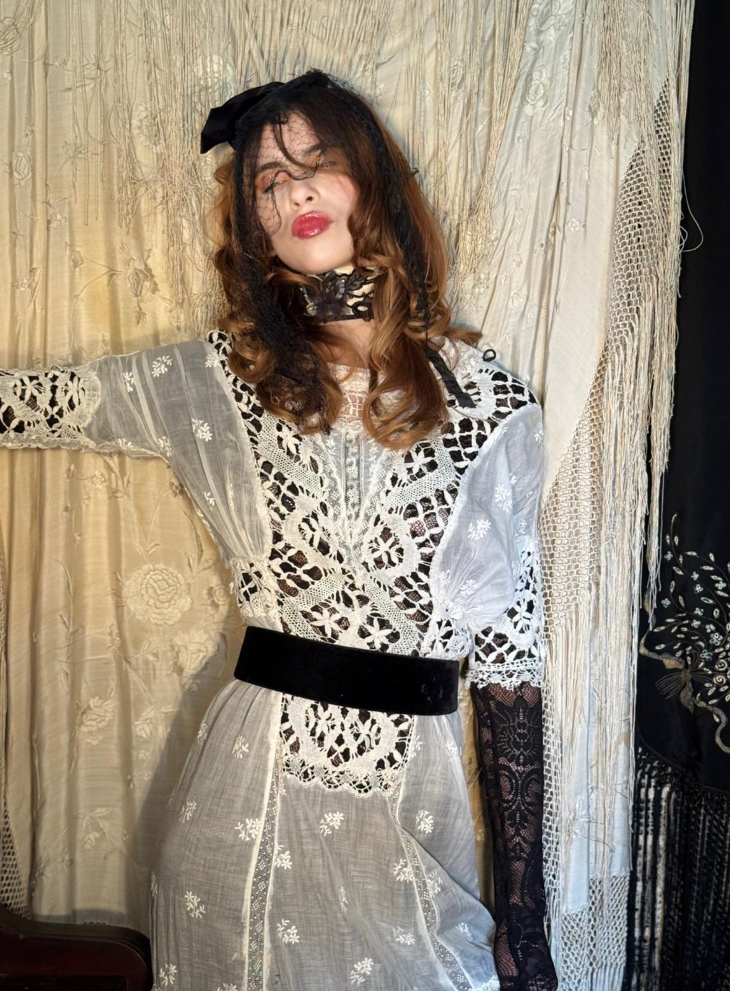 Tatted Edwardian Lawn Gown