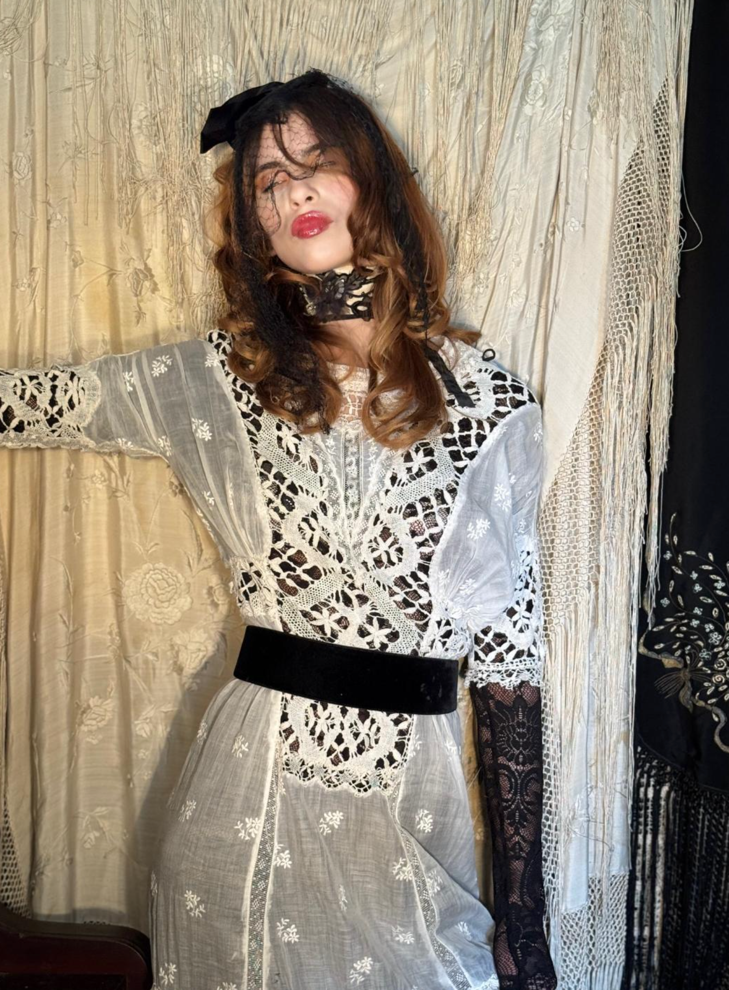 Tatted Edwardian Lawn Gown