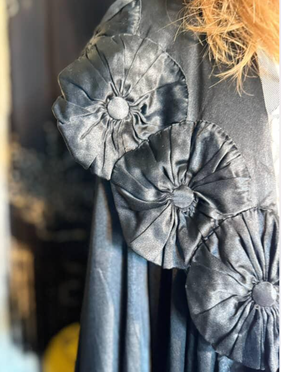 Gorgeous Bonwitt Teller Philadelphia silk Rosette Jacket 1930's