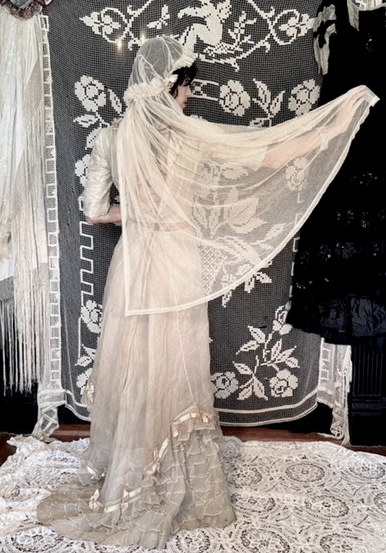 Ghost Skirt 1870's As-Is for Study Display or Costume