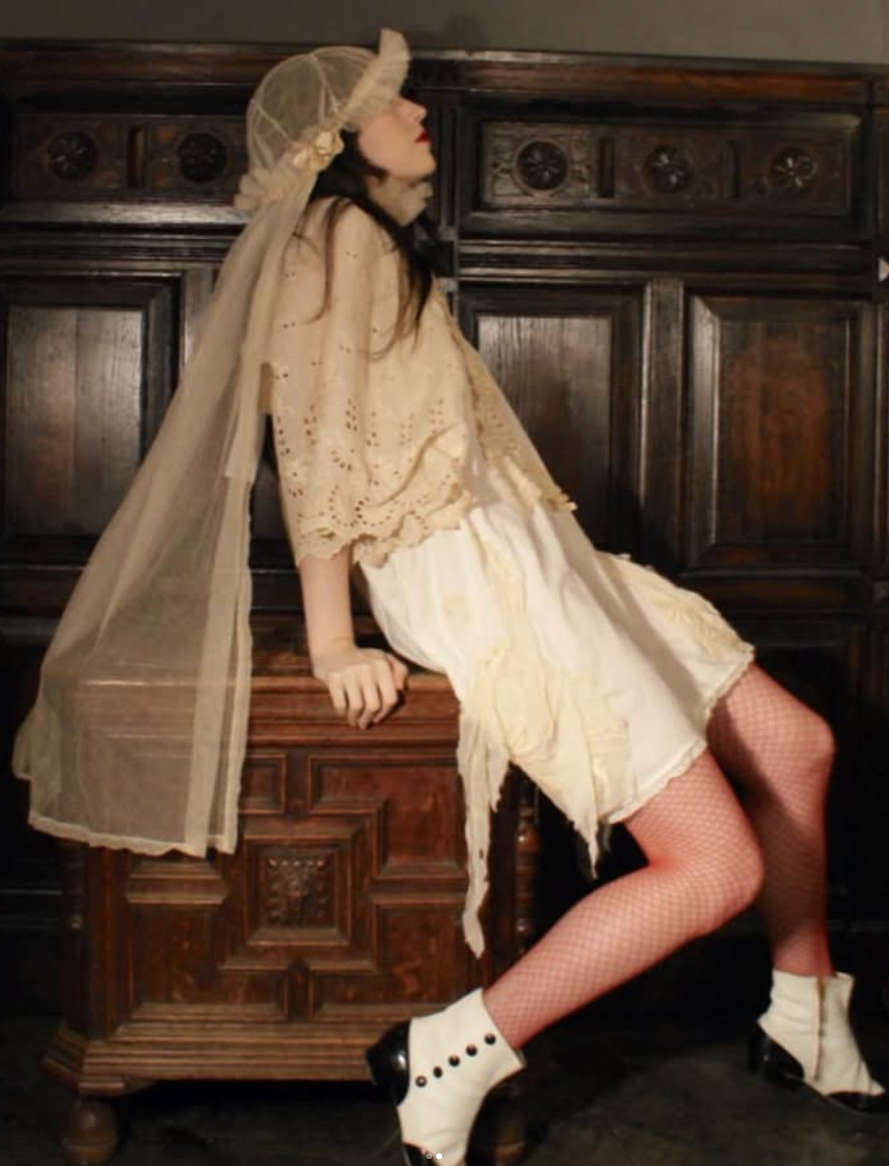 1920's Bridal Veil used in many Boudoir Queen Shoots