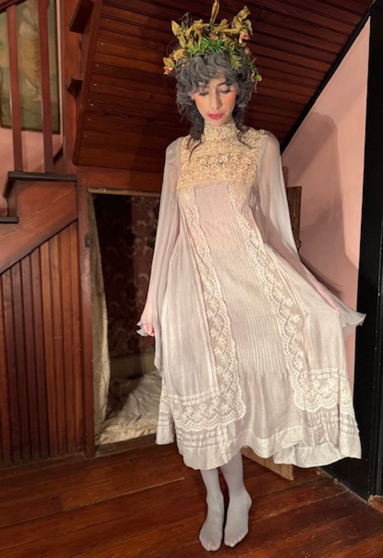 Cloud Bursting Dress Tea length Baby Doll Dress