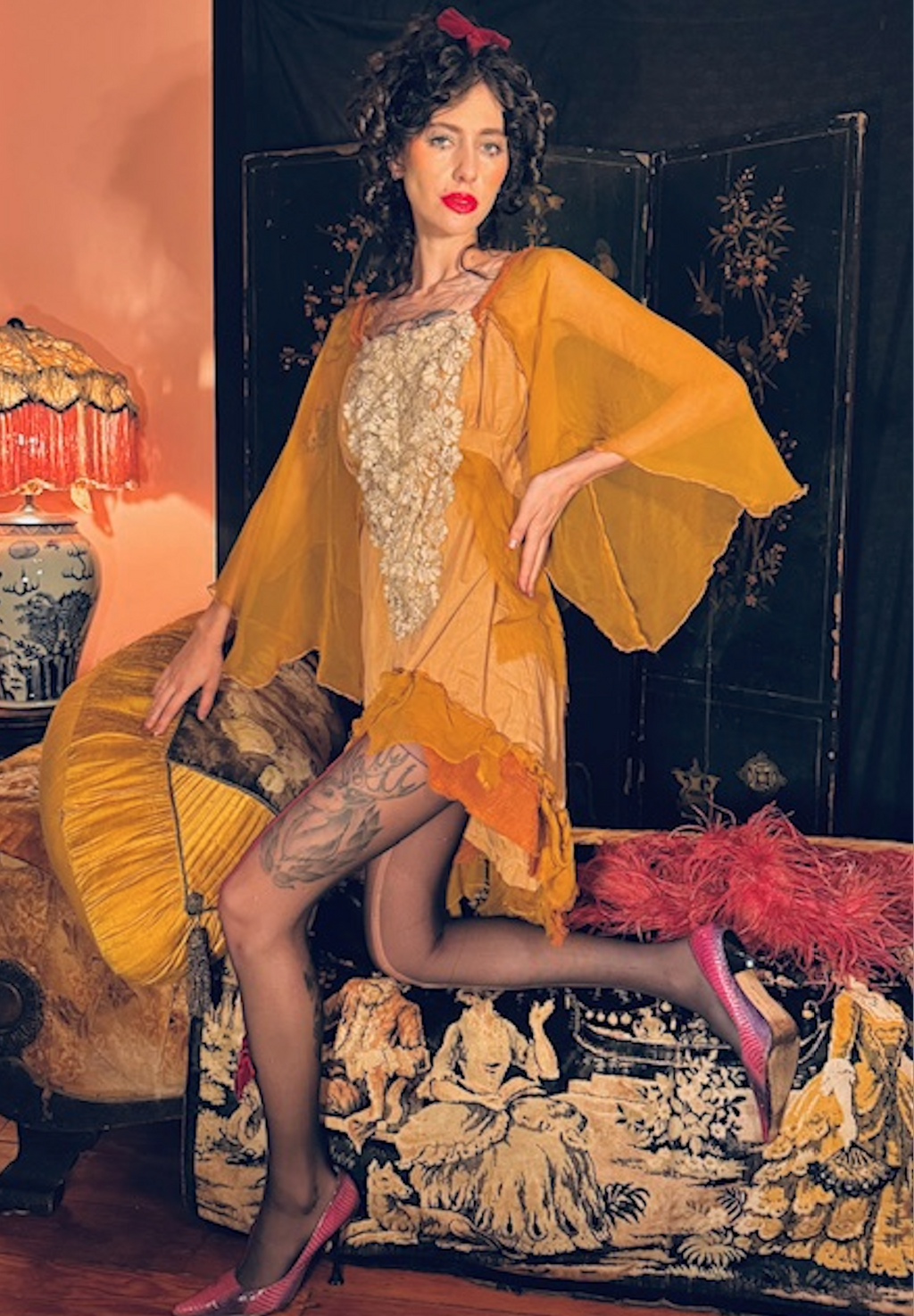 The Valmont Dress Top Hangs Free New Boudoir Queen