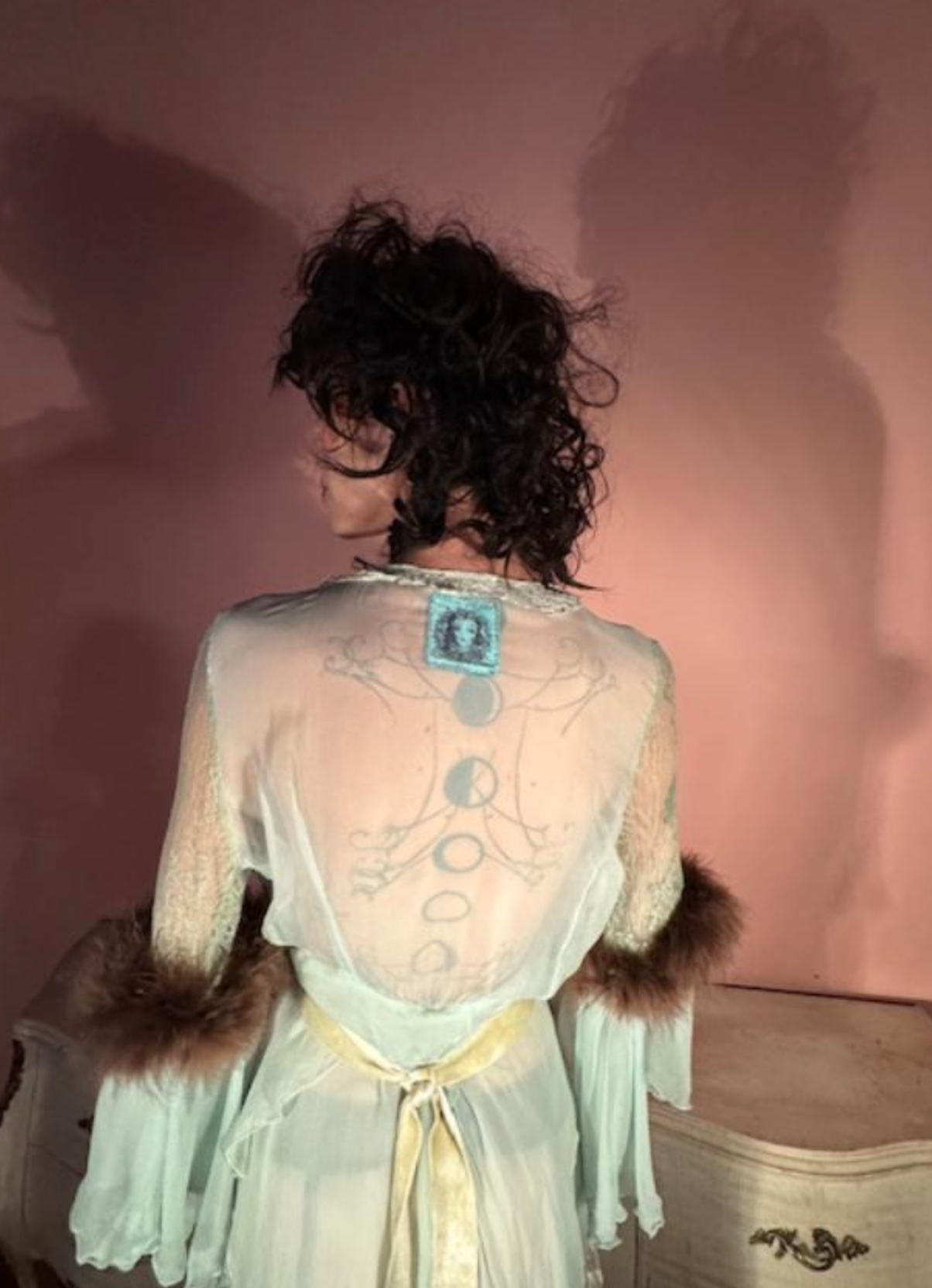 New Boudoir Queen "Gina_ Dress High Low Silk Chiffon One of a kind