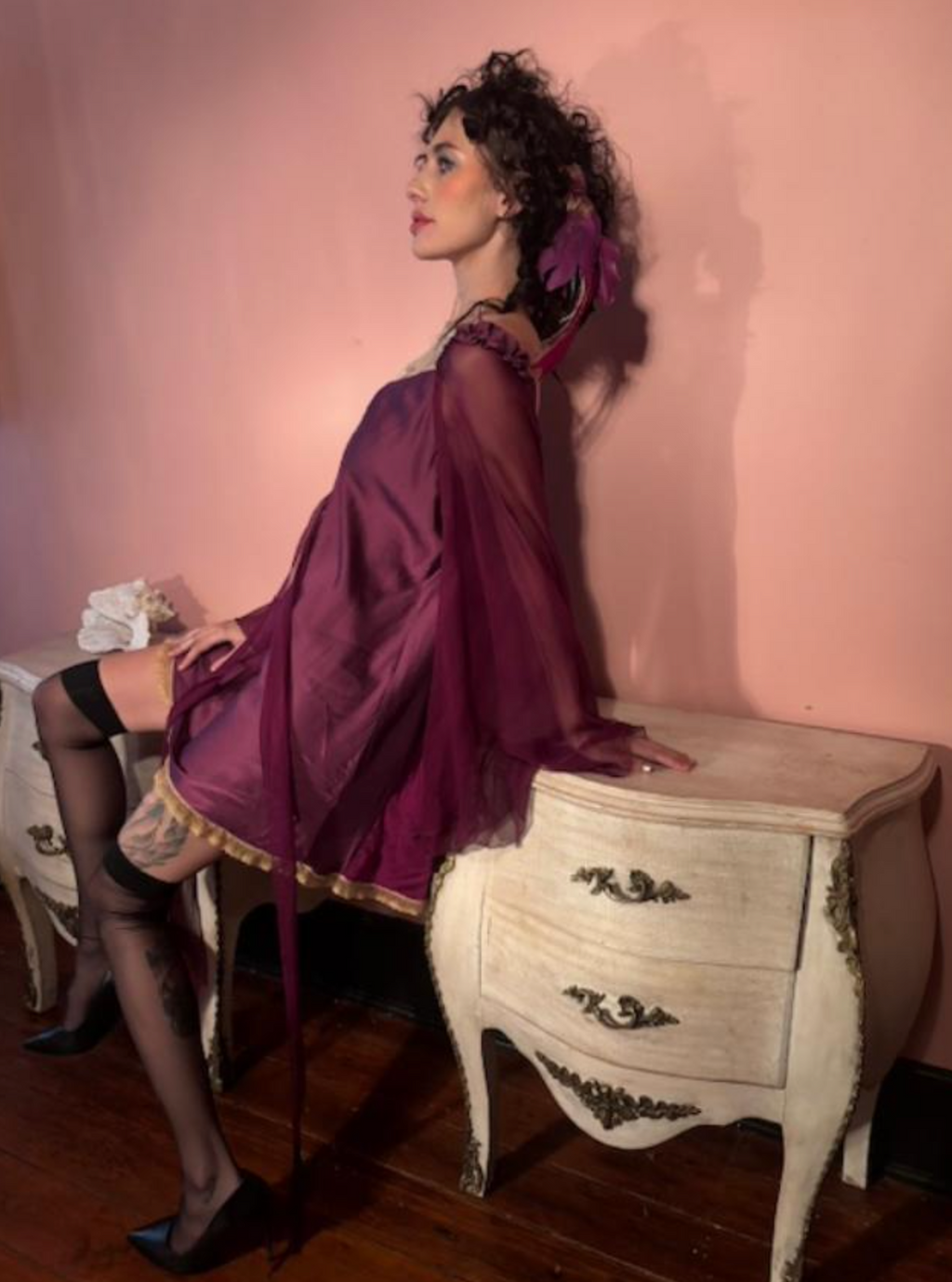 Honey Pie Top or Dress Angel winged Boudoir Queen design