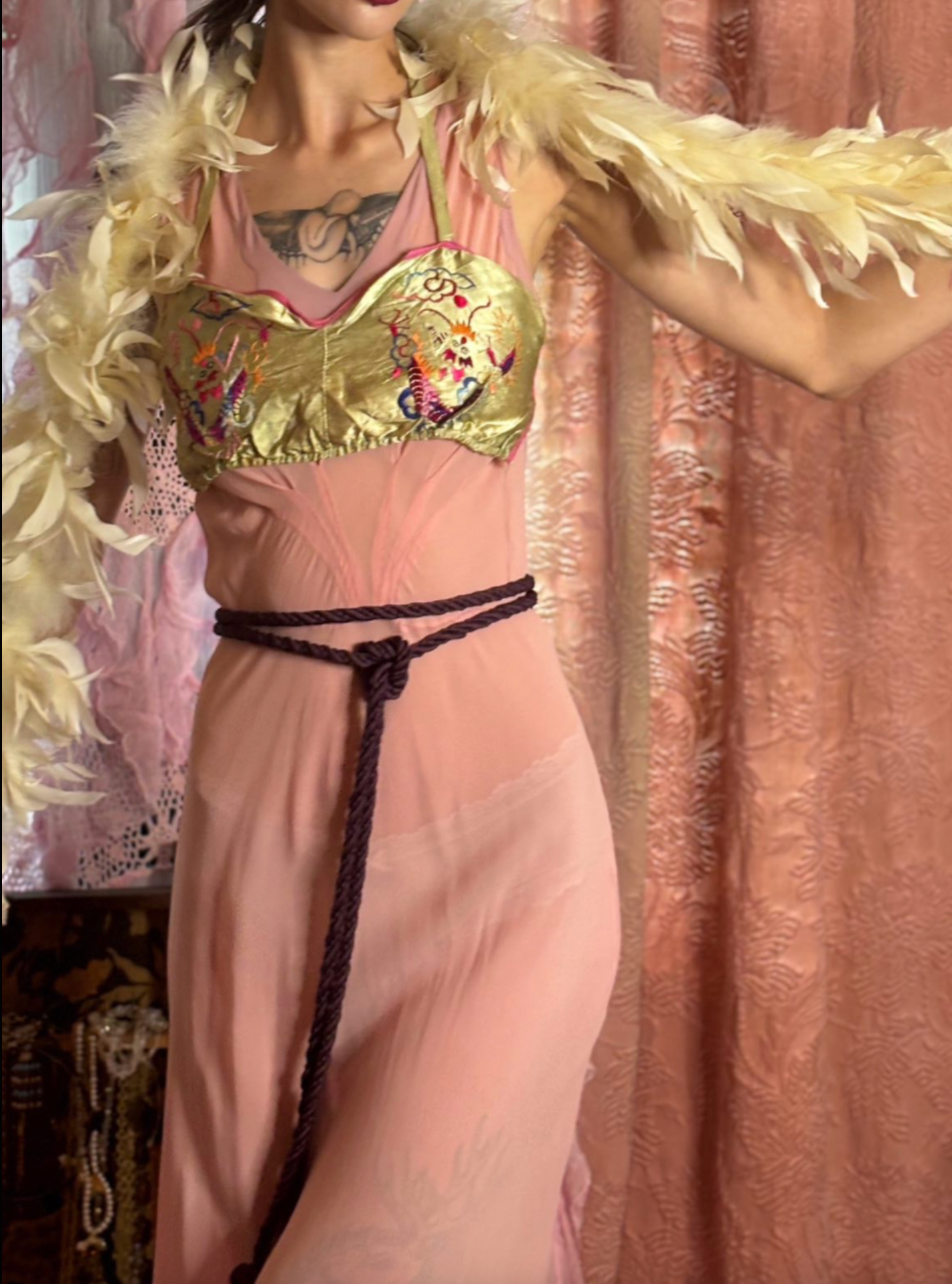 1920's Feather Boa from England Nice! OLD