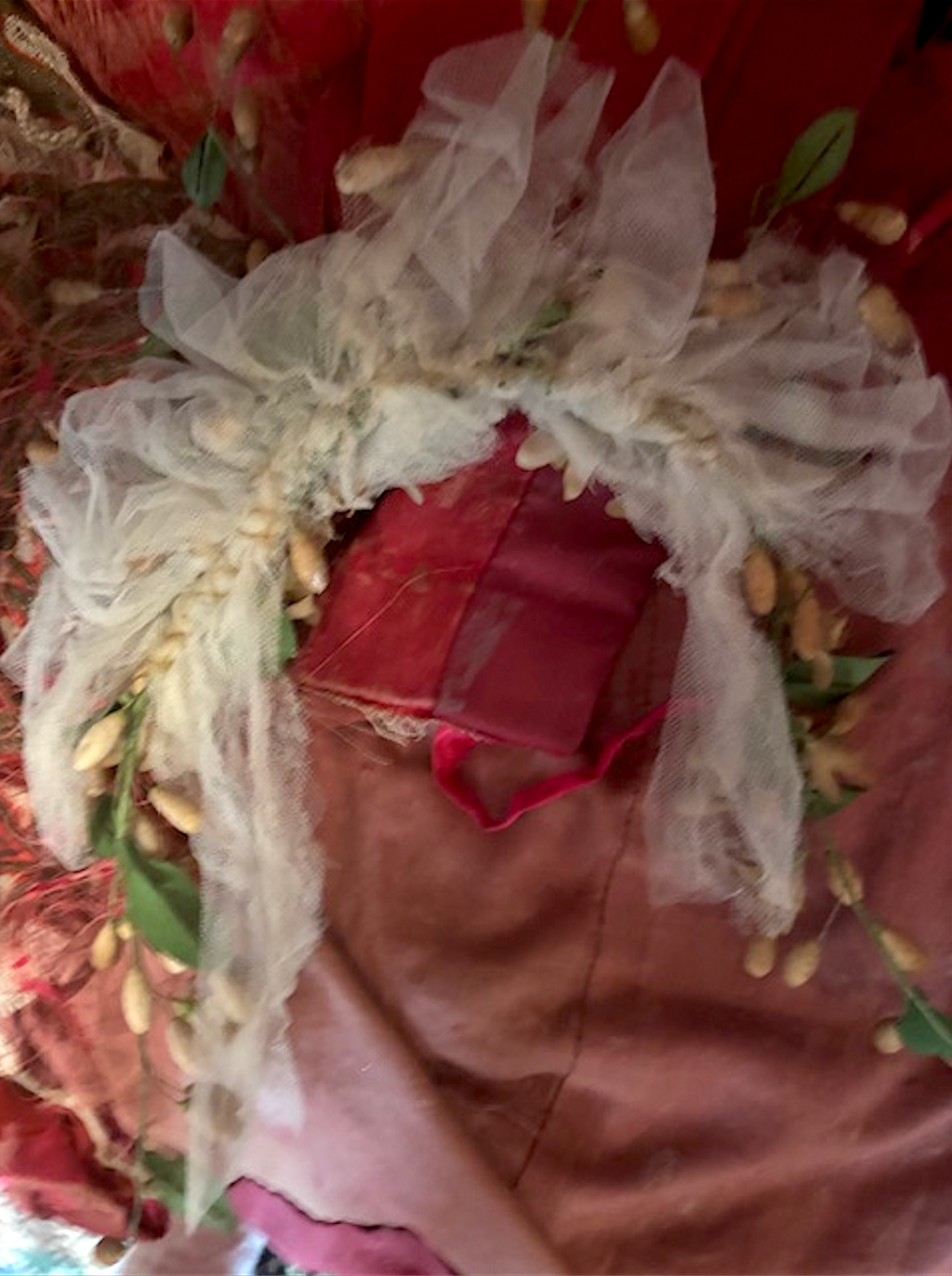 The Broken Bride Head Miss Havisham Veil as is from a 125 year old  includes photo